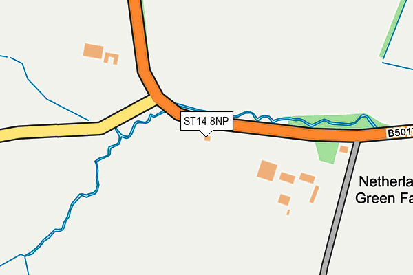 ST14 8NP map - OS OpenMap – Local (Ordnance Survey)
