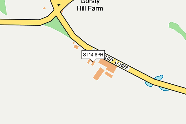 ST14 8PH map - OS OpenMap – Local (Ordnance Survey)