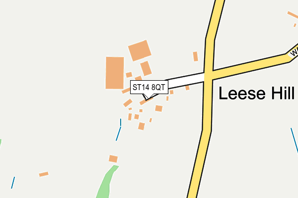 ST14 8QT map - OS OpenMap – Local (Ordnance Survey)