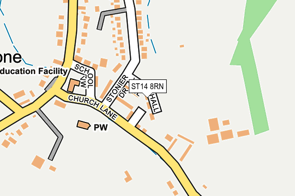 ST14 8RN map - OS OpenMap – Local (Ordnance Survey)
