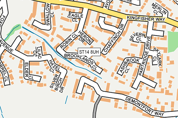 ST14 8UH map - OS OpenMap – Local (Ordnance Survey)
