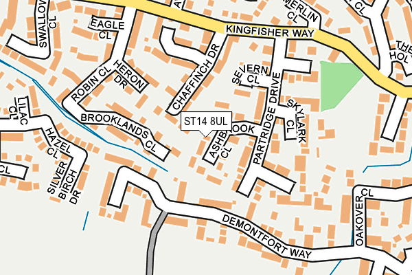 ST14 8UL map - OS OpenMap – Local (Ordnance Survey)