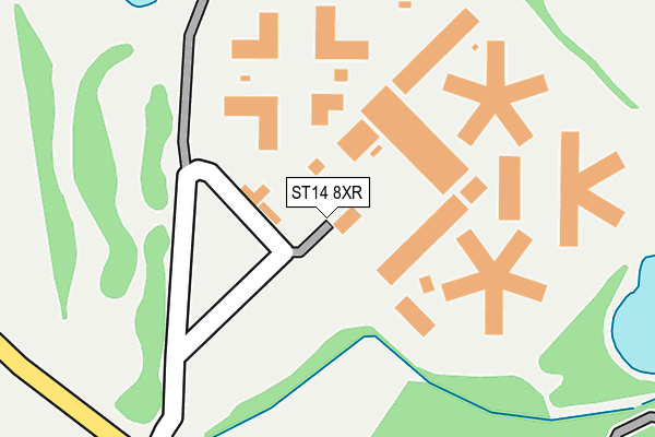 ST14 8XR map - OS OpenMap – Local (Ordnance Survey)