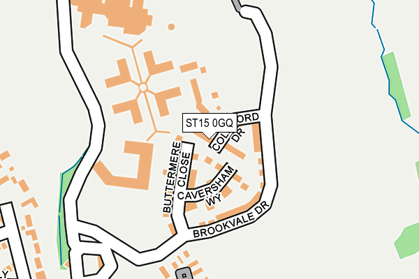 ST15 0GQ map - OS OpenMap – Local (Ordnance Survey)