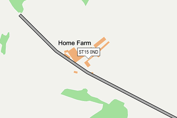ST15 0ND map - OS OpenMap – Local (Ordnance Survey)