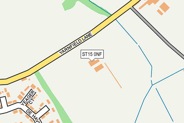 ST15 0NF map - OS OpenMap – Local (Ordnance Survey)