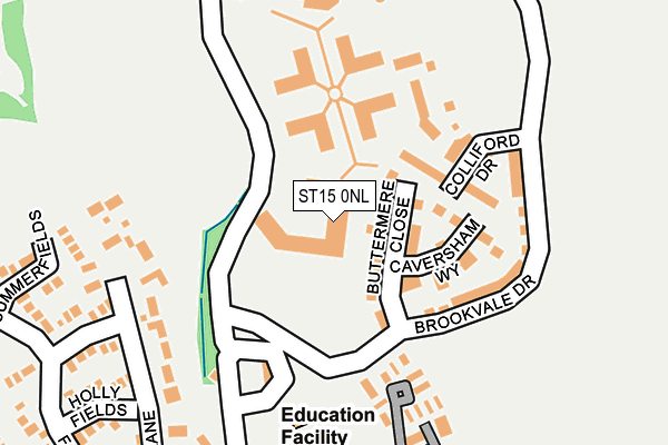 ST15 0NL map - OS OpenMap – Local (Ordnance Survey)