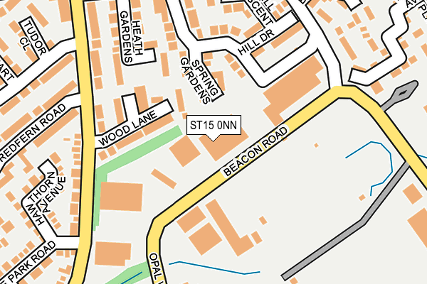 ST15 0NN map - OS OpenMap – Local (Ordnance Survey)