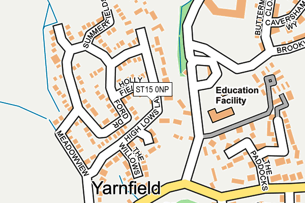 ST15 0NP map - OS OpenMap – Local (Ordnance Survey)