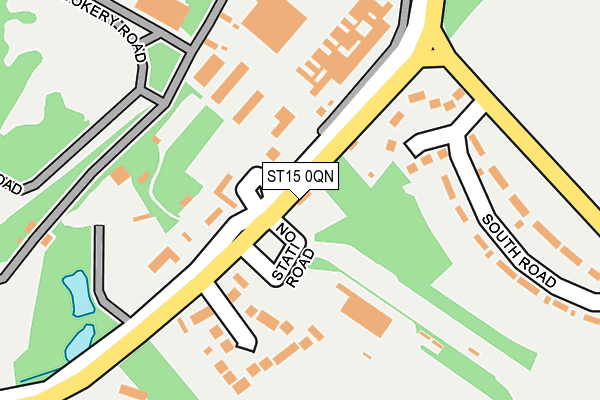 ST15 0QN map - OS OpenMap – Local (Ordnance Survey)