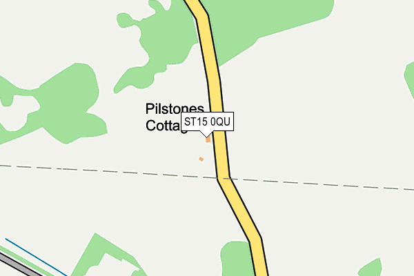 ST15 0QU map - OS OpenMap – Local (Ordnance Survey)