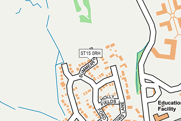 ST15 0RH map - OS OpenMap – Local (Ordnance Survey)