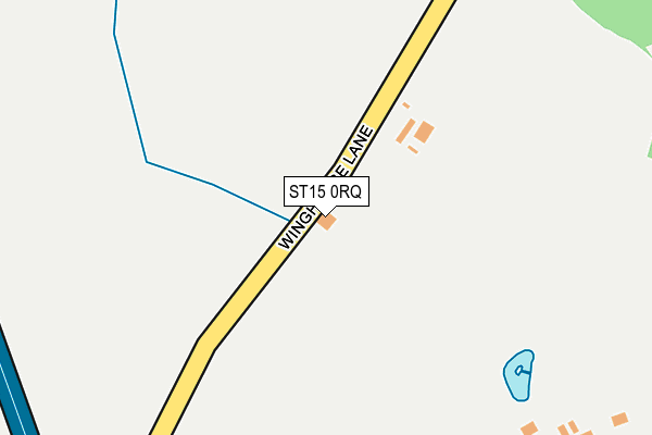 ST15 0RQ map - OS OpenMap – Local (Ordnance Survey)