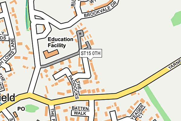 ST15 0TH map - OS OpenMap – Local (Ordnance Survey)