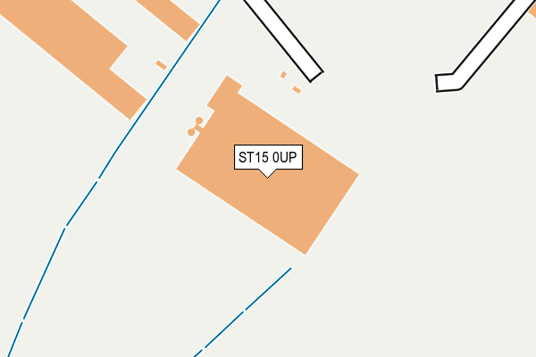 ST15 0UP map - OS OpenMap – Local (Ordnance Survey)