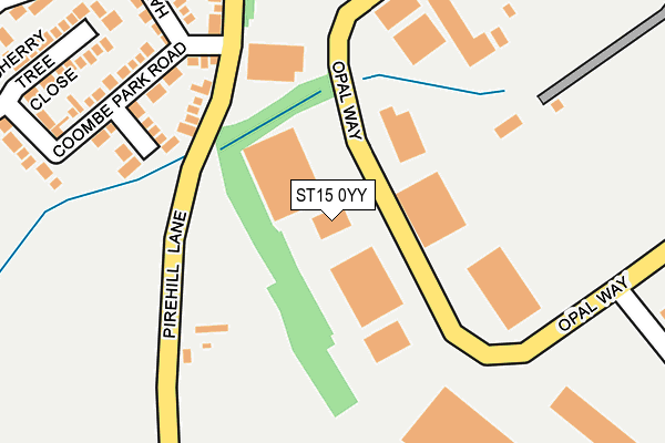 ST15 0YY map - OS OpenMap – Local (Ordnance Survey)