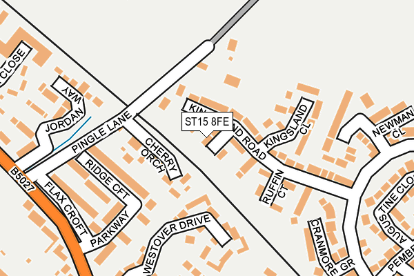 ST15 8FE map - OS OpenMap – Local (Ordnance Survey)
