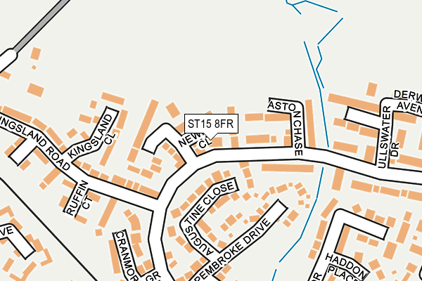ST15 8FR map - OS OpenMap – Local (Ordnance Survey)
