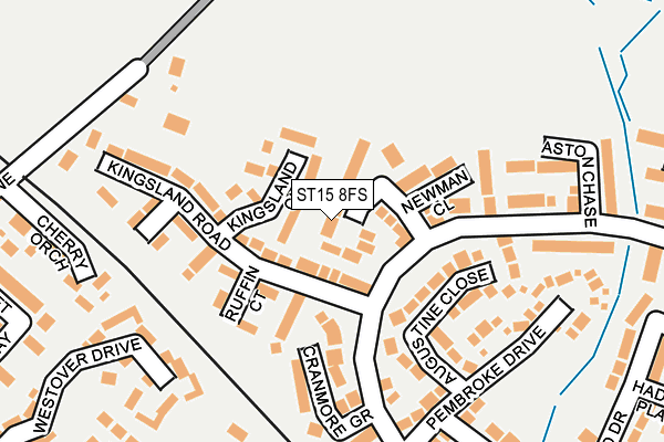 ST15 8FS map - OS OpenMap – Local (Ordnance Survey)