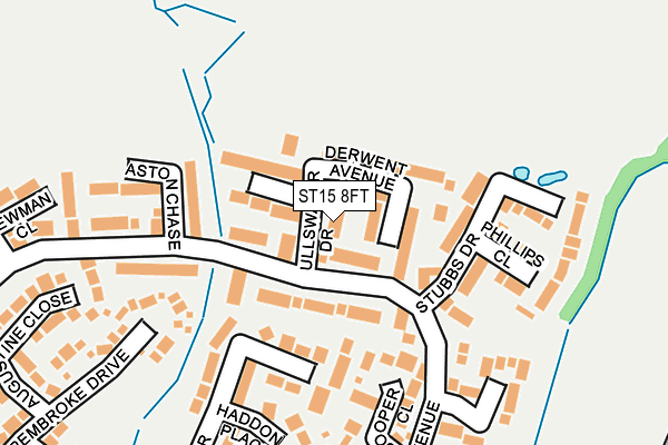 ST15 8FT map - OS OpenMap – Local (Ordnance Survey)