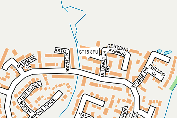 ST15 8FU map - OS OpenMap – Local (Ordnance Survey)