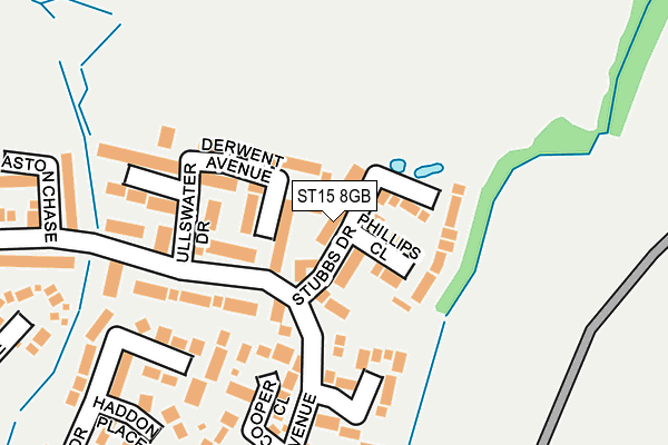 ST15 8GB map - OS OpenMap – Local (Ordnance Survey)