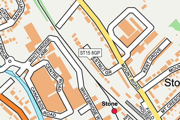 ST15 8GP map - OS OpenMap – Local (Ordnance Survey)