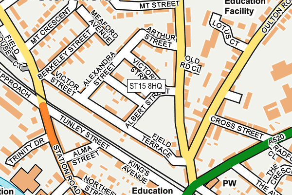 Map of COLIN HILL CONSTRUCTION SERVICES LIMITED at local scale