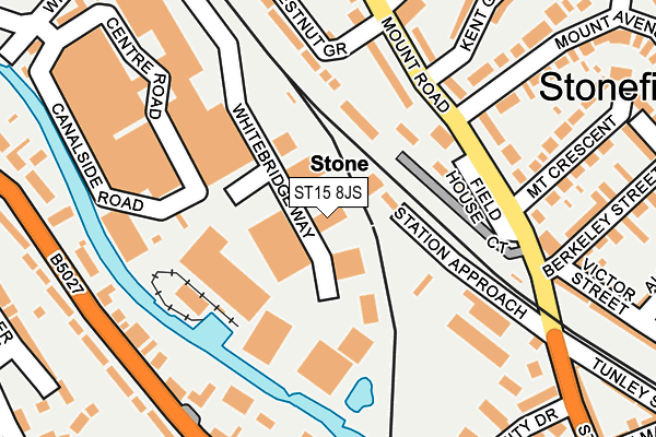 ST15 8JS map - OS OpenMap – Local (Ordnance Survey)