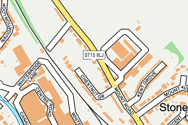 ST15 8LJ map - OS OpenMap – Local (Ordnance Survey)