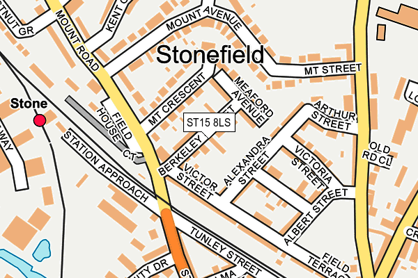 ST15 8LS map - OS OpenMap – Local (Ordnance Survey)