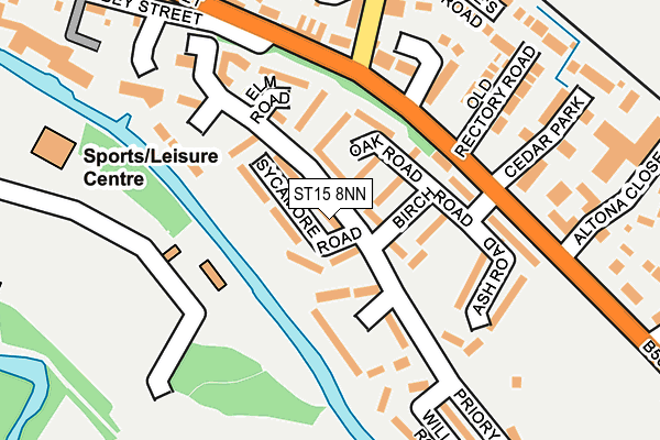 ST15 8NN map - OS OpenMap – Local (Ordnance Survey)