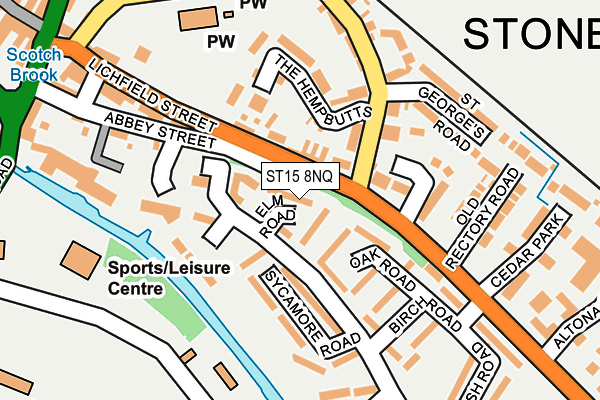 ST15 8NQ map - OS OpenMap – Local (Ordnance Survey)