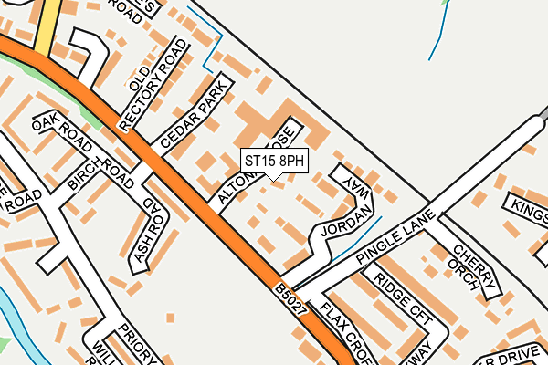 ST15 8PH map - OS OpenMap – Local (Ordnance Survey)