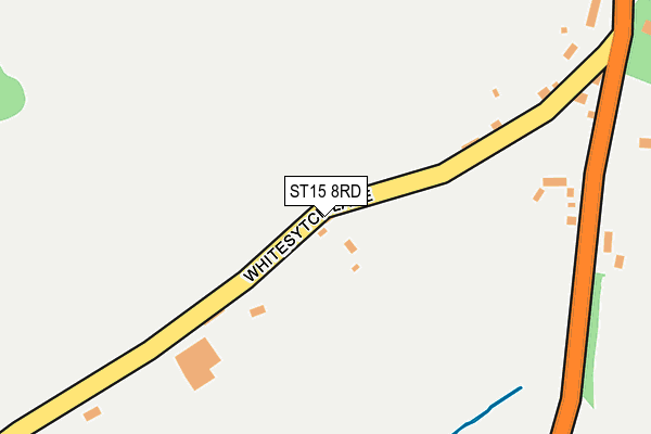 ST15 8RD map - OS OpenMap – Local (Ordnance Survey)