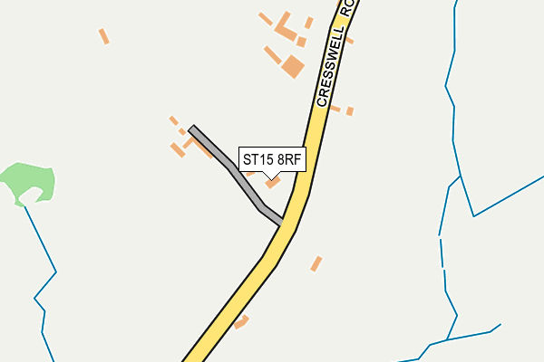 ST15 8RF map - OS OpenMap – Local (Ordnance Survey)