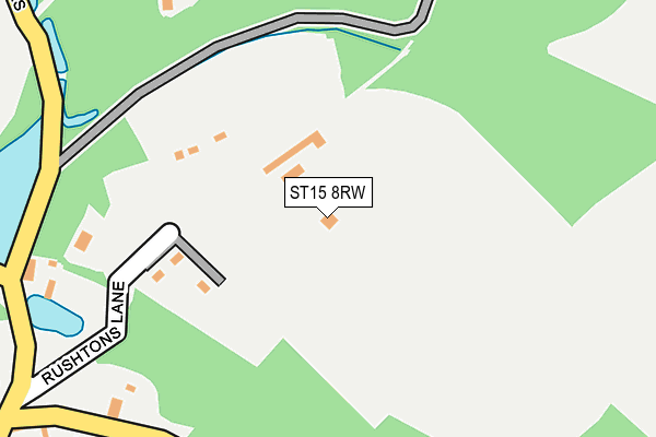 ST15 8RW map - OS OpenMap – Local (Ordnance Survey)