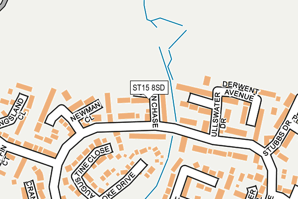ST15 8SD map - OS OpenMap – Local (Ordnance Survey)