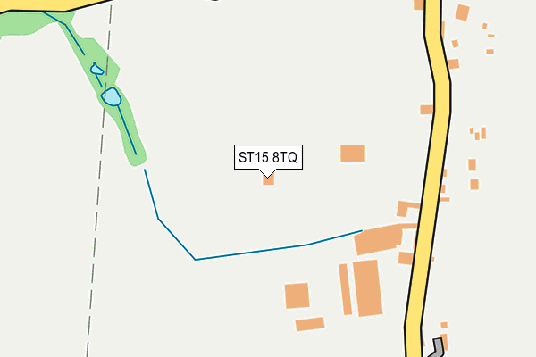 ST15 8TQ map - OS OpenMap – Local (Ordnance Survey)
