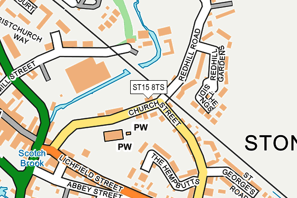 ST15 8TS map - OS OpenMap – Local (Ordnance Survey)