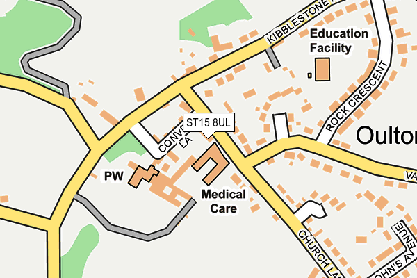 ST15 8UL map - OS OpenMap – Local (Ordnance Survey)