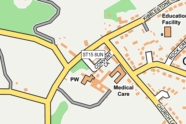 ST15 8UN map - OS OpenMap – Local (Ordnance Survey)