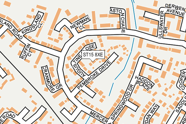 ST15 8XE map - OS OpenMap – Local (Ordnance Survey)