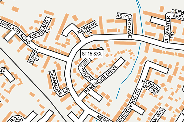 ST15 8XX map - OS OpenMap – Local (Ordnance Survey)