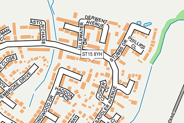 ST15 8YH map - OS OpenMap – Local (Ordnance Survey)