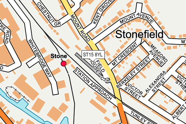 ST15 8YL map - OS OpenMap – Local (Ordnance Survey)