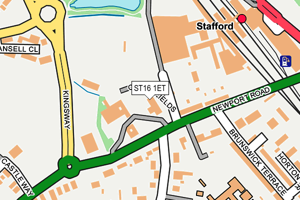 ST16 1ET map - OS OpenMap – Local (Ordnance Survey)