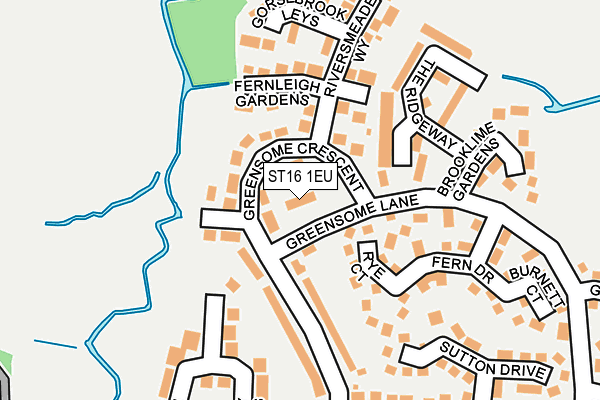 ST16 1EU map - OS OpenMap – Local (Ordnance Survey)