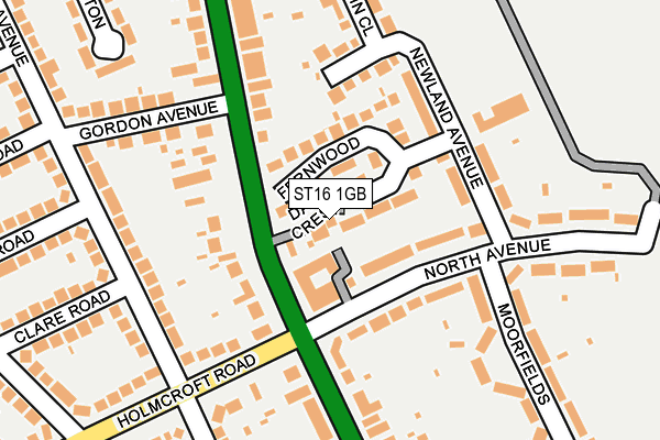 ST16 1GB map - OS OpenMap – Local (Ordnance Survey)