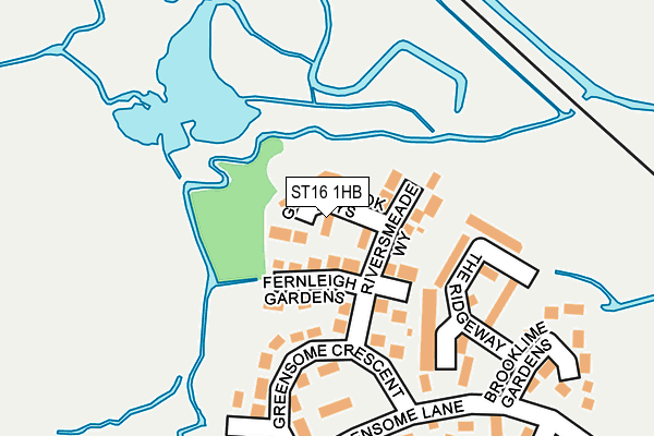ST16 1HB map - OS OpenMap – Local (Ordnance Survey)